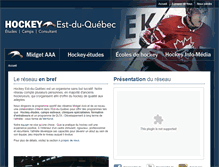 Tablet Screenshot of hockeyestduquebec.com